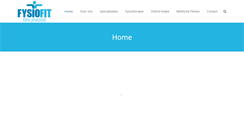 Desktop Screenshot of fysiofitbruinisse.nl